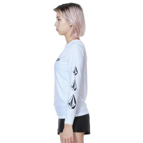 Vol Surf Rash L/S Tee-WHT