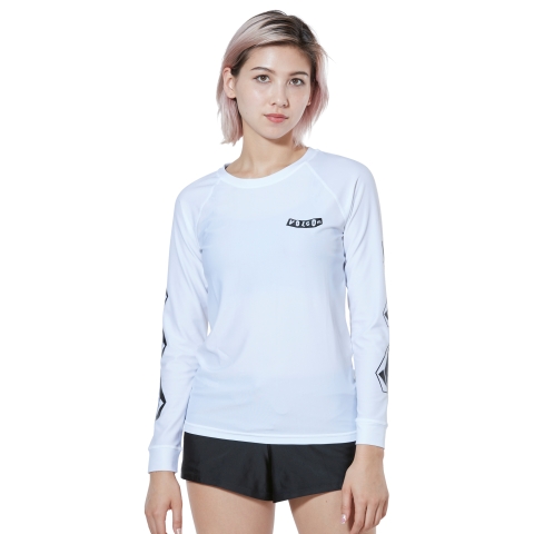 Vol Surf Rash L/S Tee-WHT